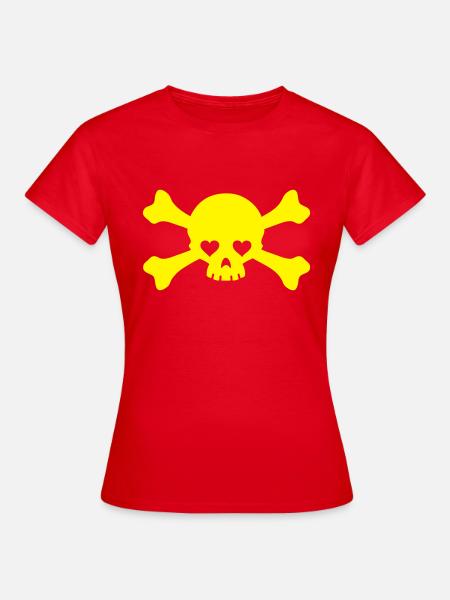 eyes skull - Frauen T-Shirt - Rot