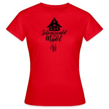 Schwarzwaldmädel - Frauen T-Shirt - Rot - Vorne - AI Model Female 172 dark (172cm)