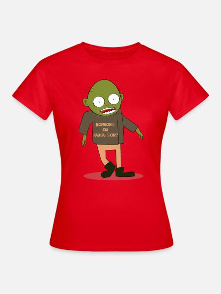 Zombie gierig - Frauen T-Shirt - Rot