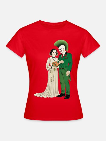 PUNKS WEDDING - steam punk'n'roll - T-shirt Femme - rouge