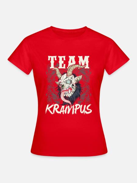 Krampus Weihnachten - Frauen T-Shirt - Rot