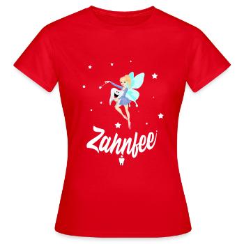 Zahnfee Zahn Magisch - Frauen T-Shirt - Rot - Vorne - AI Model Female 172 dark (172cm)