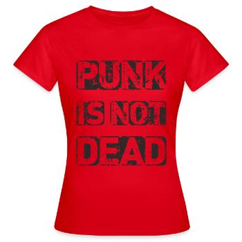 ErSa. Punk is not dead - Women's T-Shirt - red - Front - AI Model Female 172 dark (172cm)