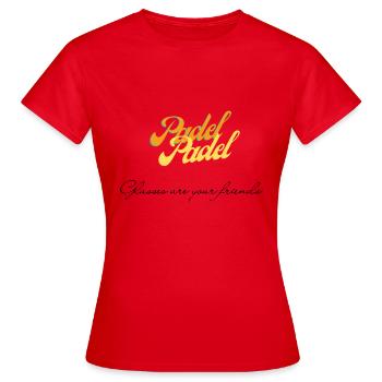 Glasses are your friends - Women's T-Shirt - red - Front - AI Model Female 172 dark (172cm)