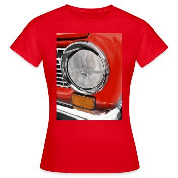 Lada headlight - Women's T-Shirt - red - Front - AI Model Female 172 dark (172cm)