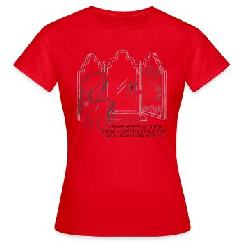 Spiegel der Selbstwertstärke - Frauen T-Shirt - Rot - Vorne - AI Model Female 172 dark (172cm)