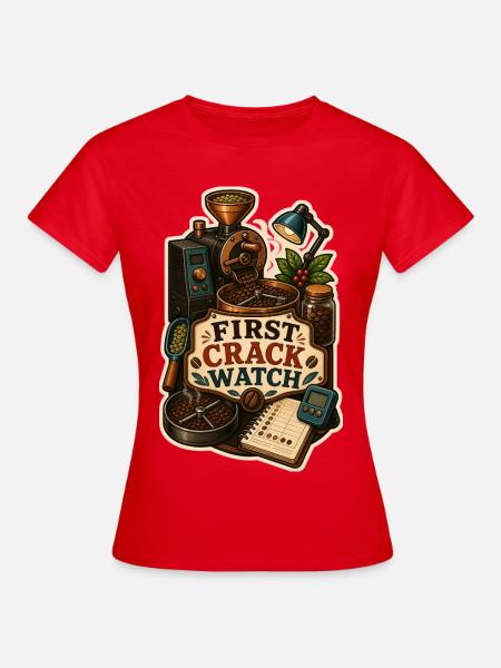FIRST CRACK WATCH - Frauen T-Shirt - Rot