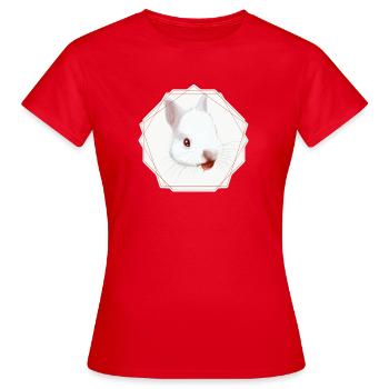 Himbeer Nom - Frauen T-Shirt - Rot - Vorne - AI Model Female 172 dark (172cm)