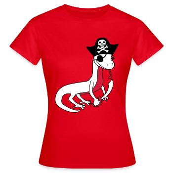 pirat seeraeuber kapitaen matrose seebaer schiff b - Frauen T-Shirt - Rot - Vorne - AI Model Female 172 dark (172cm)