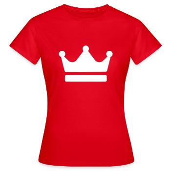 Couronne - T-shirt Femme - rouge - Devant - AI Model Female 172 dark (172cm)