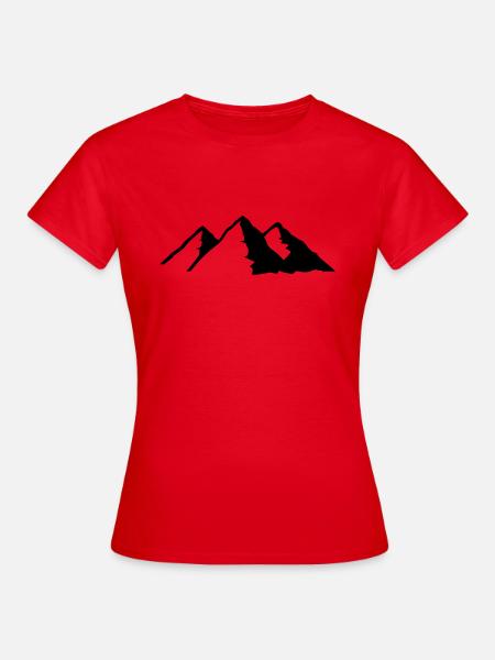Berg - Frauen T-Shirt - Rot