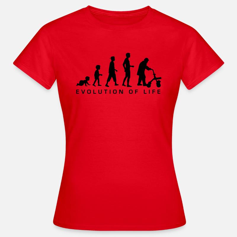 evolution_life_man_b - Women's T-Shirt - red