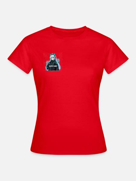 Kira-02 Cyberkatze Pilot - Frauen T-Shirt - Rot