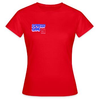 Cours d’espresso - T-shirt Femme - rouge - Devant - AI Model Female 172 dark (172cm)
