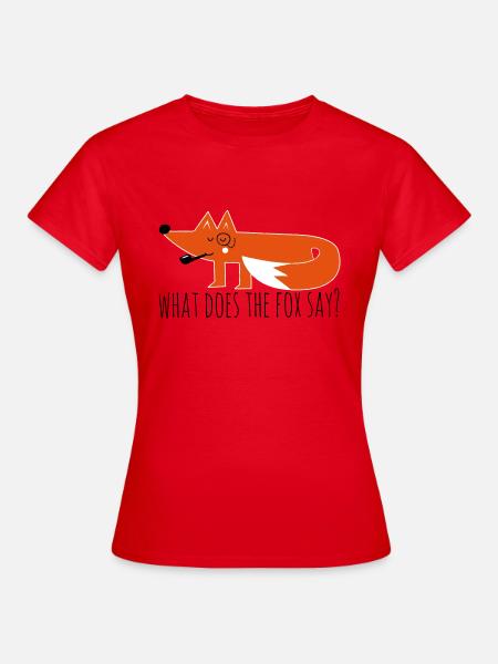 Lustige Hipster Swag Trendy comic cartoon fuchs - Frauen T-Shirt - Rot