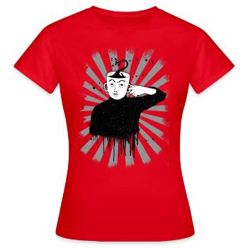 Café - Café Personnes - Café - Café - T-shirt Femme - rouge - Devant - AI Model Female 172 dark (172cm)