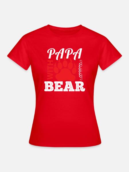 Papa Bear - Women's T-Shirt - red