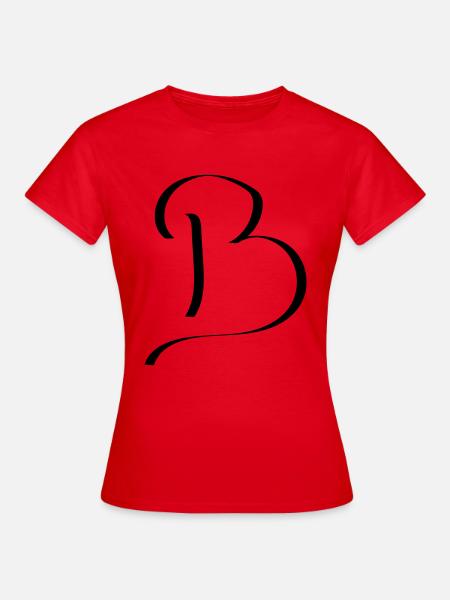 b - Frauen T-Shirt - Rot