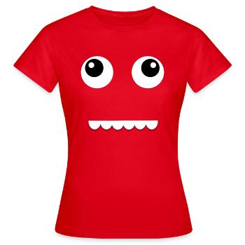 Œil - T-shirt Femme - rouge - Devant - AI Model Female 172 dark (172cm)
