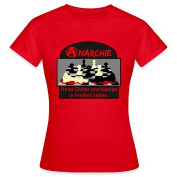 Anarchy - Women's T-Shirt - red - Front - AI Model Female 172 dark (172cm)