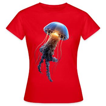 Méduse Méduse de feu Méduse Méduse mignonne - T-shirt Femme - rouge - Devant - AI Model Female 172 dark (172cm)