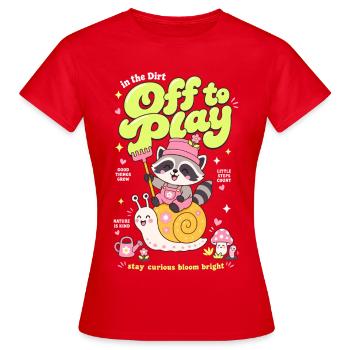 Urbaner Gartenbau Organisches Gärtnern zum Spielen - Frauen T-Shirt - Rot - Vorne - AI Model Female 172 dark (172cm)