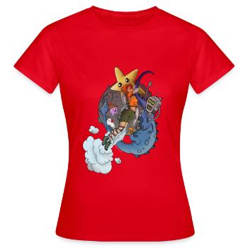 Spiel Mädchen - Frauen T-Shirt - Rot - Vorne - AI Model Female 172 dark (172cm)