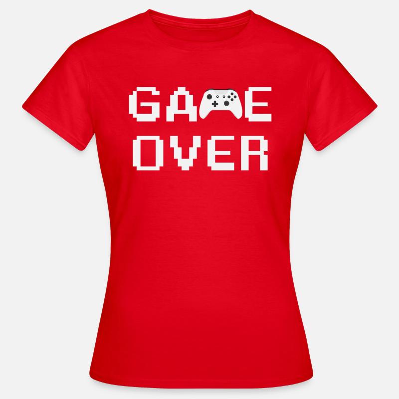 Game Over Controller White - Women's T-Shirt - red