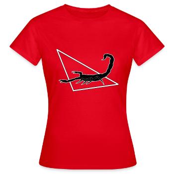 Scorpion - T-shirt Femme - rouge - Devant - AI Model Female 172 dark (172cm)