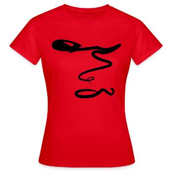 Funny face! - Women's T-Shirt - red - Front - AI Model Female 172 dark (172cm)