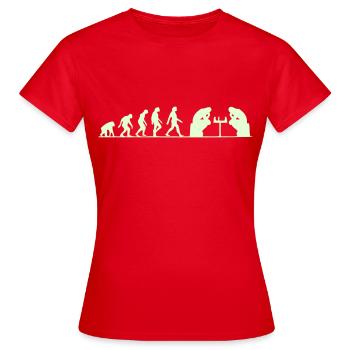 evolution failure - Women's T-Shirt - red - Front - AI Model Female 172 dark (172cm)