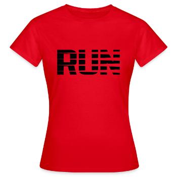 Run - T-shirt Femme - rouge - Devant - AI Model Female 172 dark (172cm)