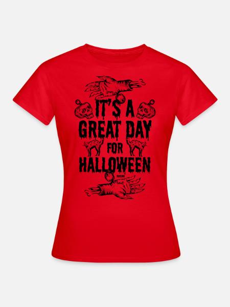 Halloween gruselig - Frauen T-Shirt - Rot