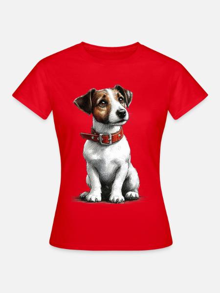 Jack Russel Terrier - Frauen T-Shirt - Rot