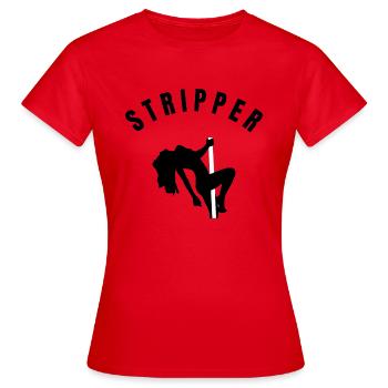 Collection - Beruf - Frauen T-Shirt - Rot - Vorne - AI Model Female 172 dark (172cm)
