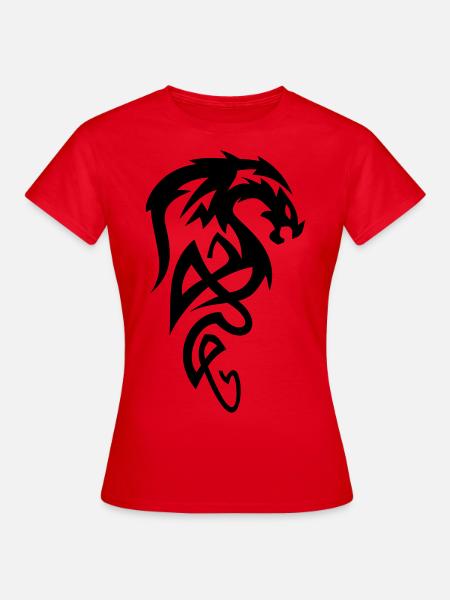 dragon Tribal - Women's T-Shirt - red