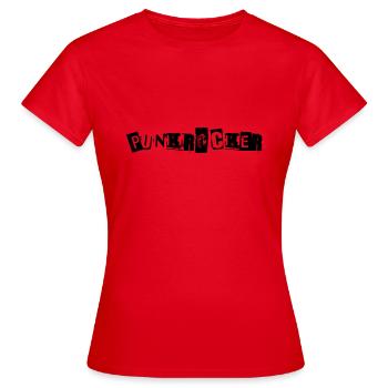 Cadeau du festival de musique Punk Rock Punk Rock - T-shirt Femme - rouge - Devant - AI Model Female 172 dark (172cm)