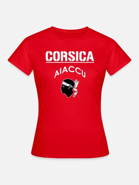 Korsika aiaccu (Ajaccio) - Frauen T-Shirt - Rot