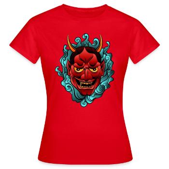 diable - T-shirt Femme - rouge - Devant - AI Model Female 172 dark (172cm)