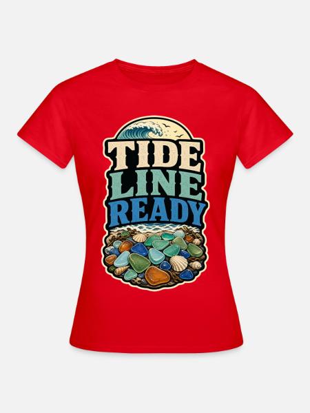 TIDE LINE READY - Frauen T-Shirt - Rot