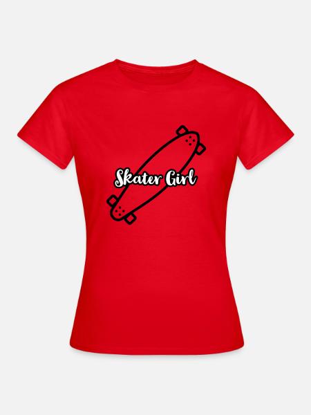 Skater Girl - Frauen T-Shirt - Rot