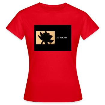 Streetwear AN - T-shirt Femme - rouge - Devant - AI Model Female 172 dark (172cm)