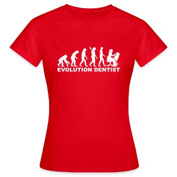 Zahnarzt - Frauen T-Shirt - Rot - Vorne - AI Model Female 172 dark (172cm)