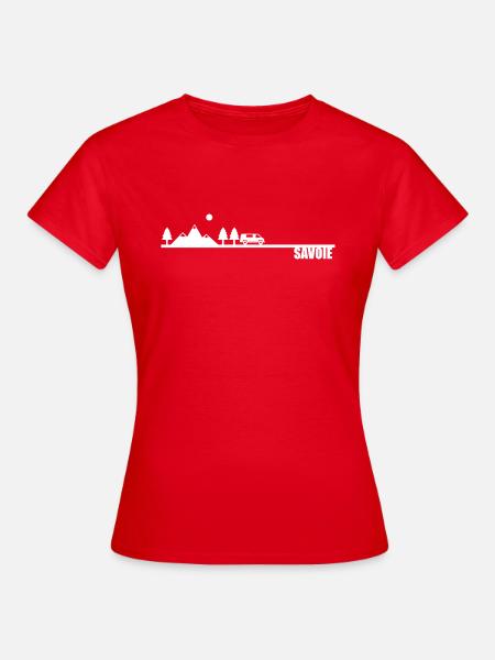 Savoyen Gebirge Van Leben - Frauen T-Shirt - Rot