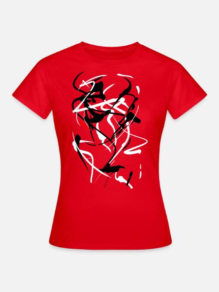 Abstrakt - Frauen T-Shirt - Rot