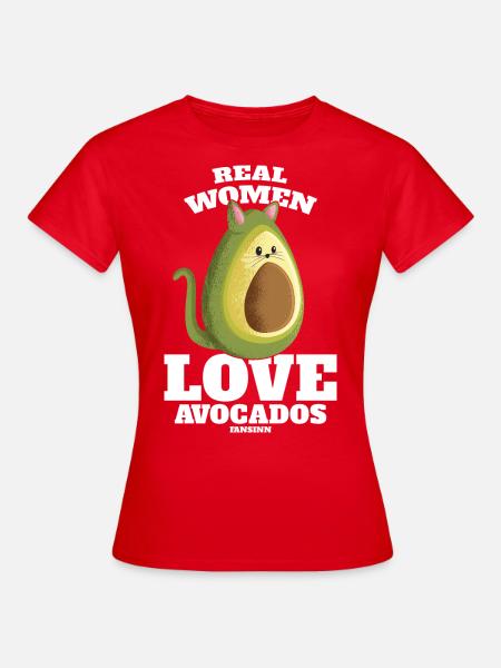 Real Women Love Avocados - Frauen T-Shirt - Rot