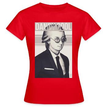 MOZART DANDY COOL - T-shirt Femme - rouge - Devant - AI Model Female 172 dark (172cm)