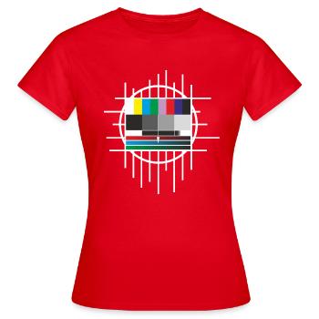 test image - Women's T-Shirt - red - Front - AI Model Female 172 dark (172cm)