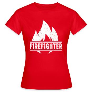 Pompier lutte contre les incendies Incendie Incendie - T-shirt Femme - rouge - Devant - AI Model Female 172 dark (172cm)