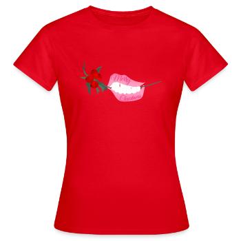 Joyeux Noël - T-shirt Femme - rouge - Devant - AI Model Female 172 dark (172cm)